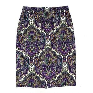 J. Crew No. 2 Pencil Skirt in Paisley